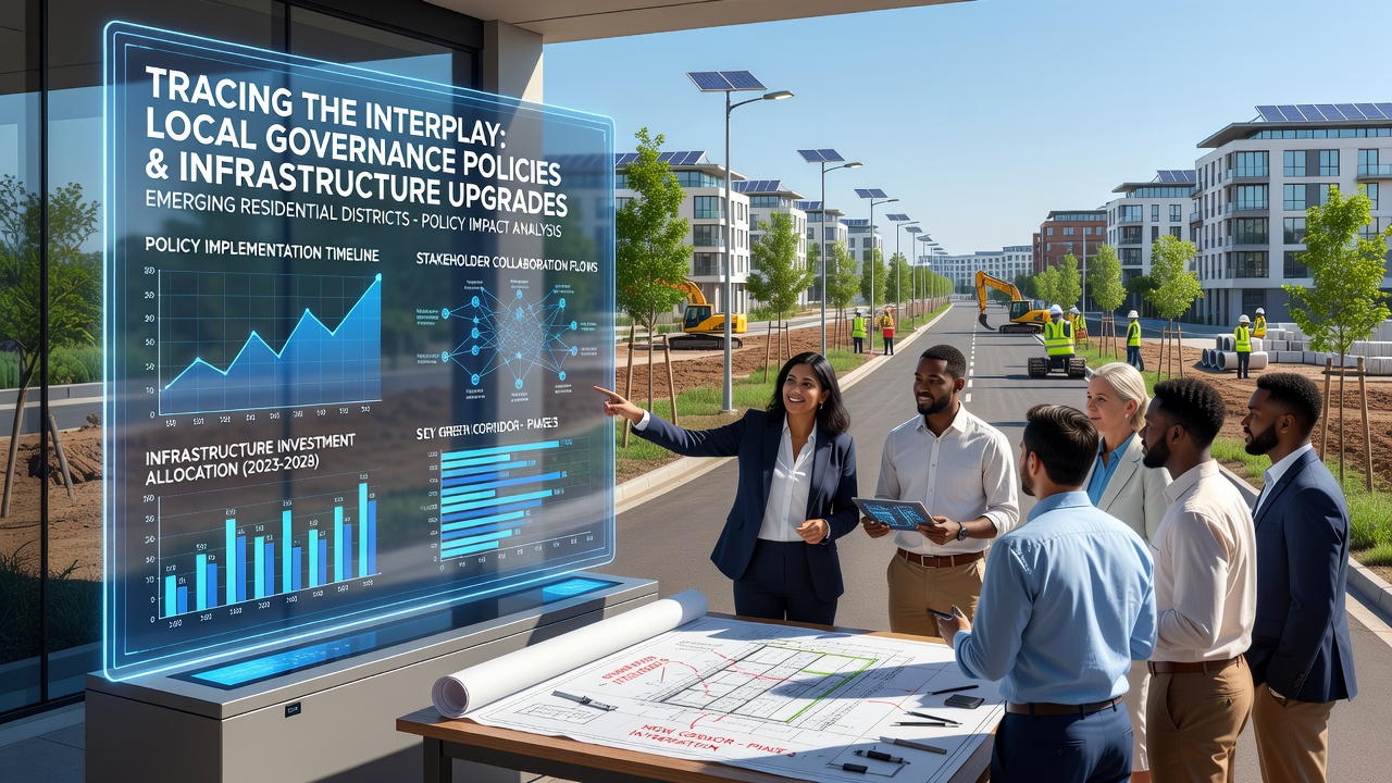 Tracing the Interplay Between Local Governance Policies and Infrastructure Upgrades in Emerging Residential Districts